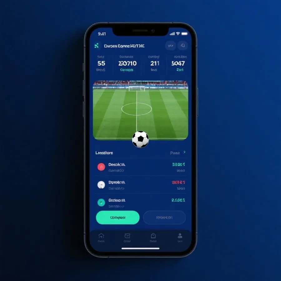 世界盃數據與直播介面示意